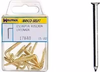 Punta conica in ottone 1,50 x 20 mm. 60 unità