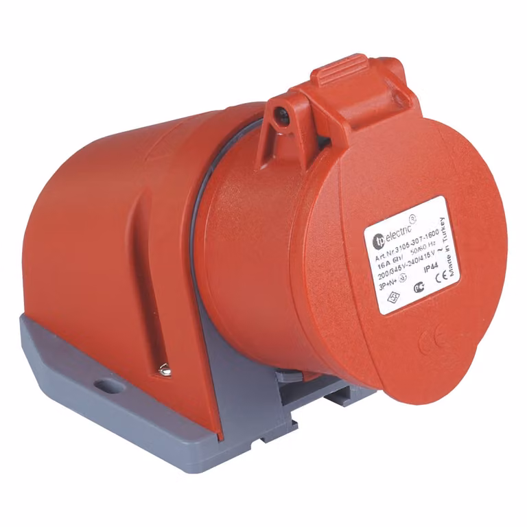 Presa a muro CEE, montaggio a superficie 5P 32A IP44 400V 7054