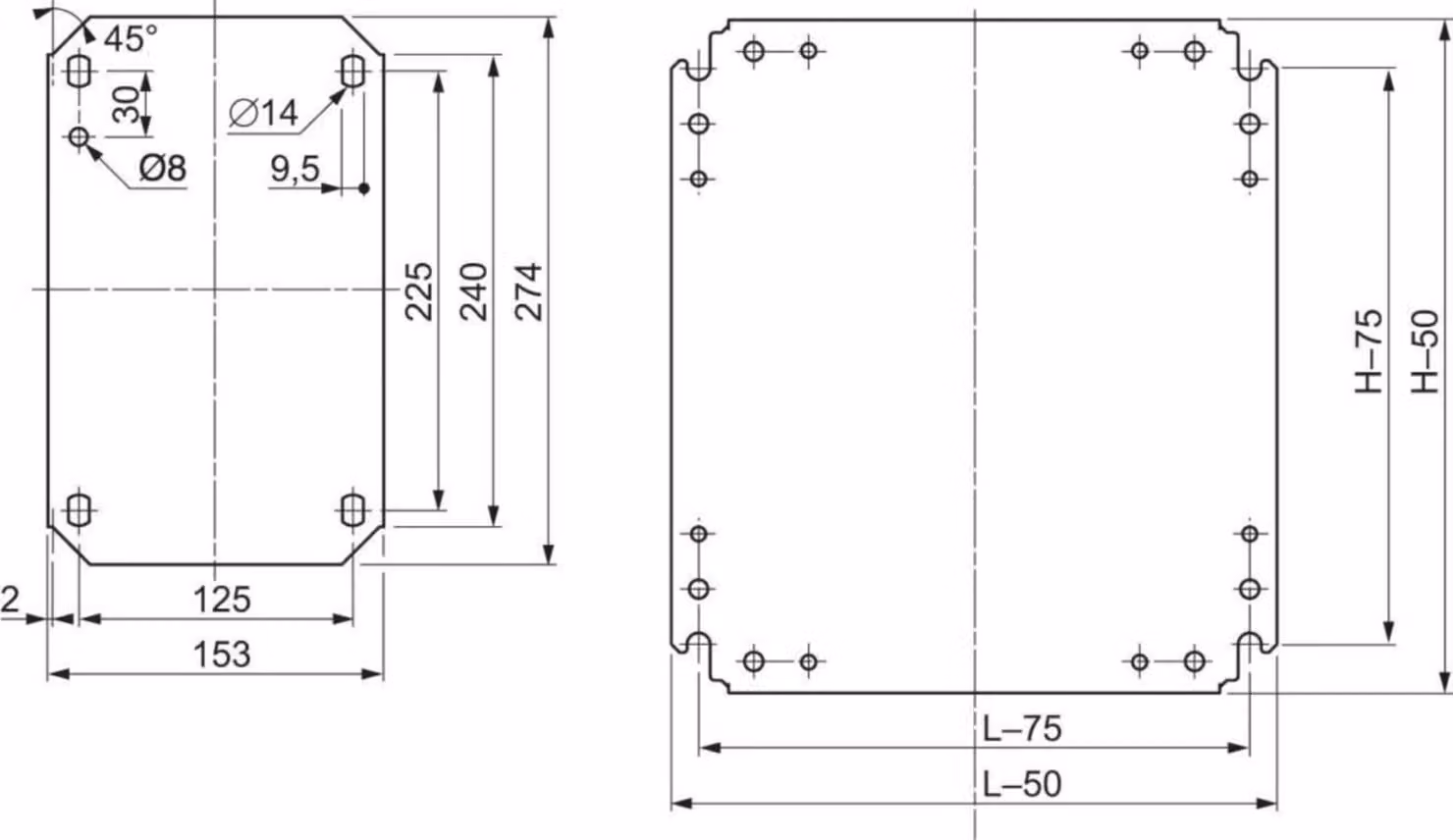 Schneider Electric Piastra di montaggio NSYMM53