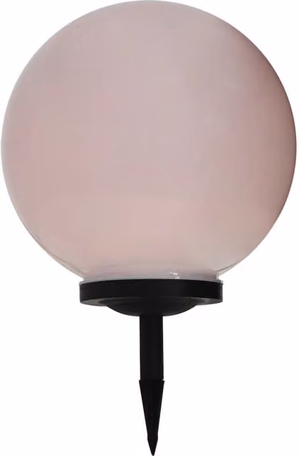 Set di 2 Lampade Solari da Esterno Sferiche RGB LED con Sensore Crepuscolare e Picchetto per Giardino, Colore Bianco e Multicolore, Diametro: 40 cm