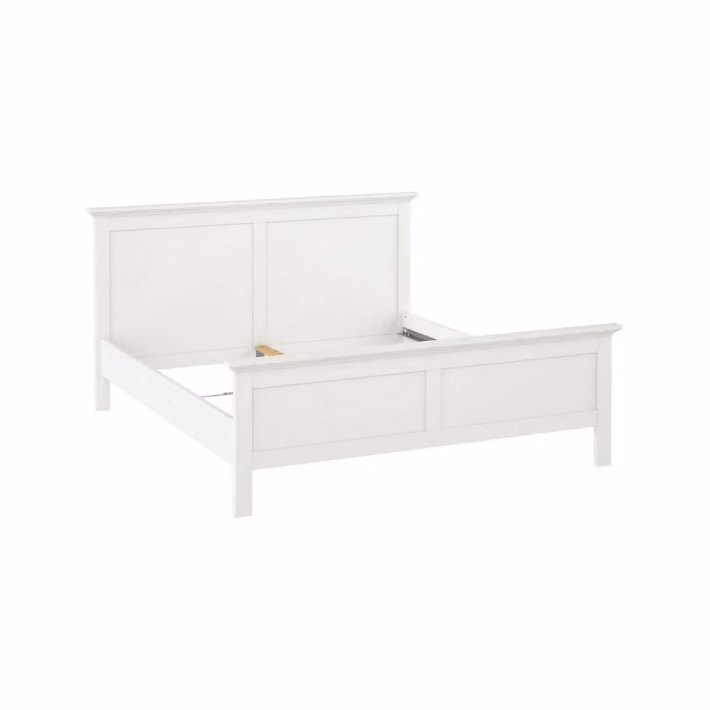 Letto matrimoniale Arika DMORA in legno MDF laccato bianco L/P/H: 200 x 180 x 110 cm – 2