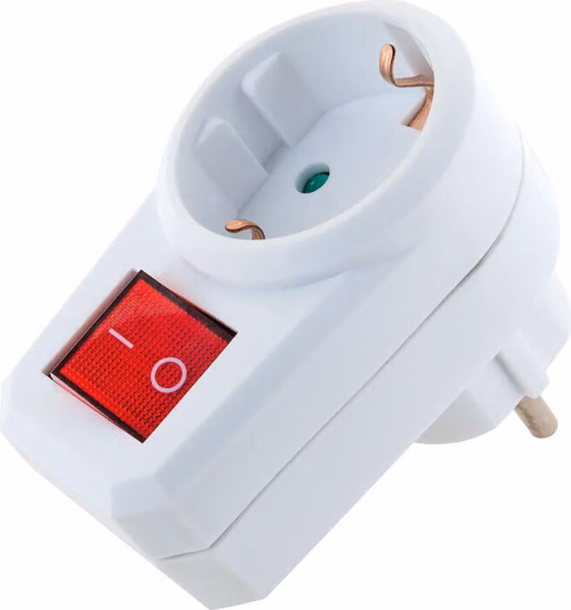 Schwaiger STVT1000 Schwaiger Steckdose 1xSchuko mit Schalter, weiß
