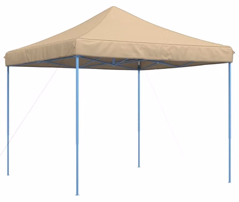 Tenda pop-up beige per eventi all'aperto
