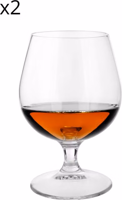 Set di 2 calici per Cognac Io di Bormioli Rocco in vetro cristallo trasparente