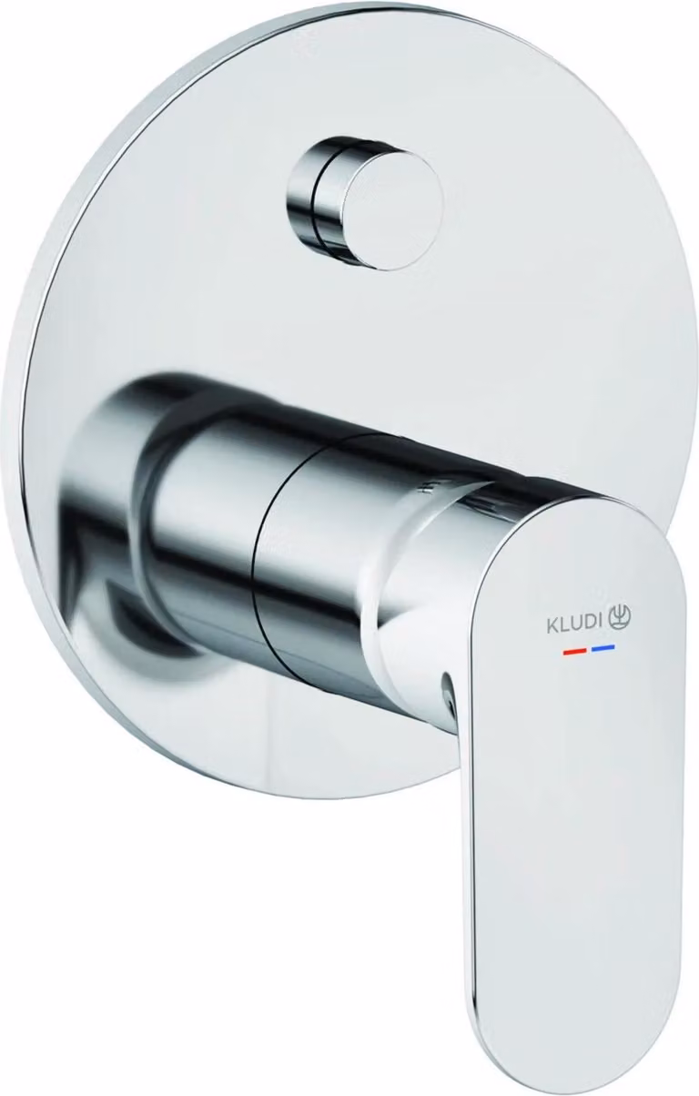 Kludi X1 Set di finitura per vasca/doccia da incasso con unità funzionale cromata, 1 pz.