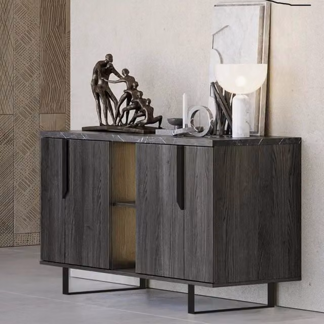 Madia 4 ante palissandro nero Zaira 165x49x83h