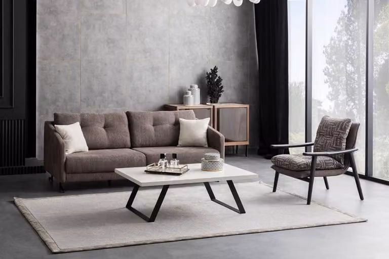 Sofagarnitur Couchgarnitur Sofa 3 Sitzer Sessel Abnehmbares Sitzkissen 2tlg