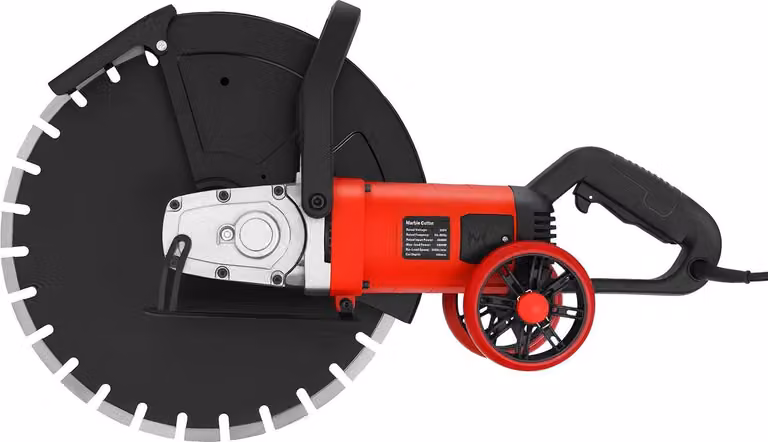 Troncatrice elettrica per calcestruzzo - lama da 41 cm - 4000W, 220V - 3000 giri/min - ideale per tagliare calcestruzzo, pietra, granito e mattoni - profondità di taglio massima: 16,5 cm - spina di tipo europeo