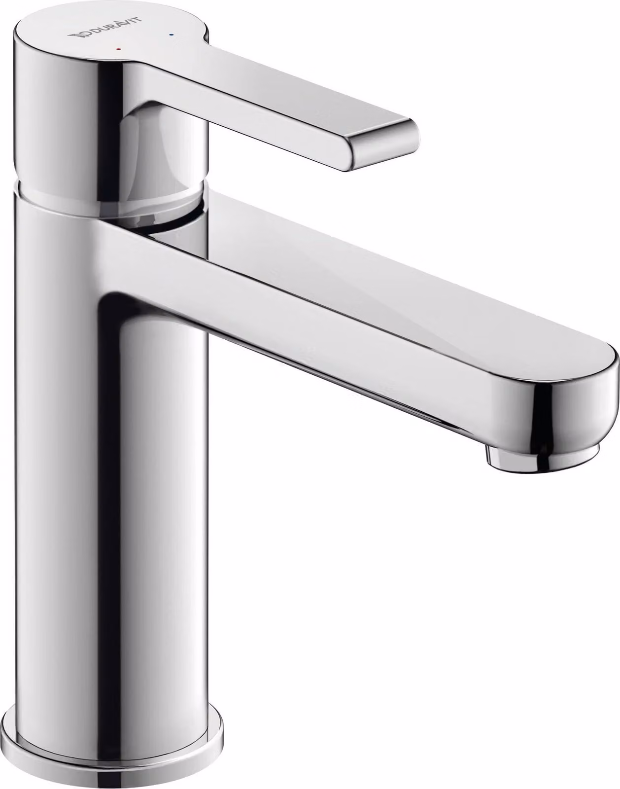 Miscelatore per lavabo, dimensione M, altezza del beccuccio 106,5 mm, finitura cromata, cartuccia in Vetroceramica