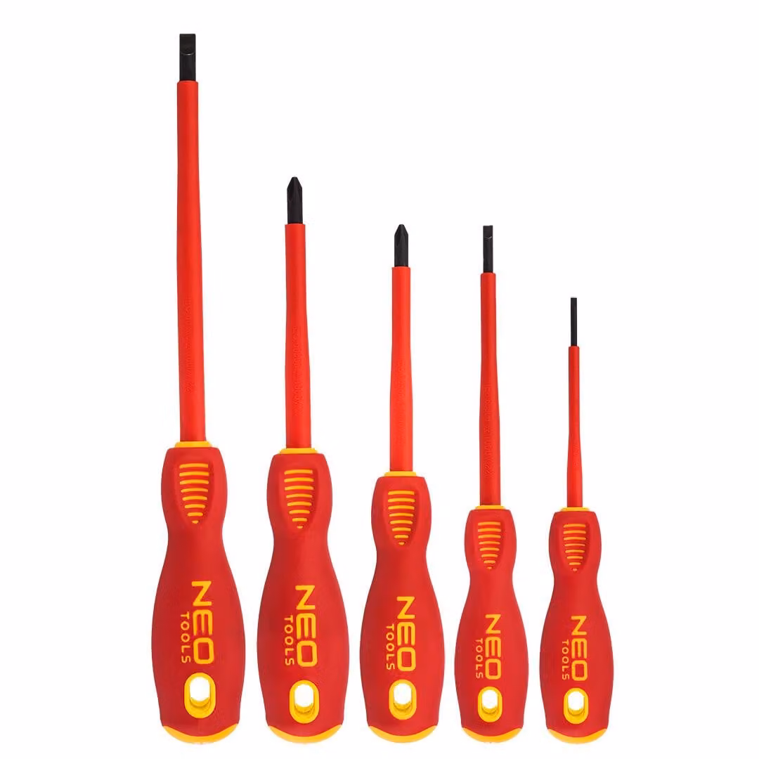 NEO TOOLS Cacciaviti 1000V, set di 5 pezzi, S2