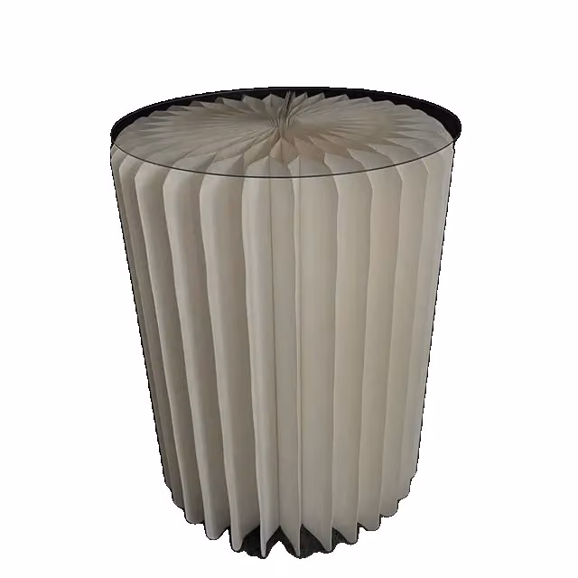 Porta torta, design pieghevole, finitura dorata, altezza 40 cm, colore bianco