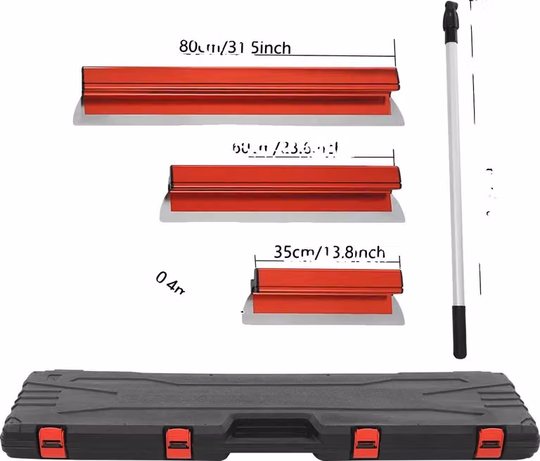Set di coltelli per la rasatura, materiali resistenti, impugnatura ergonomica, rosso