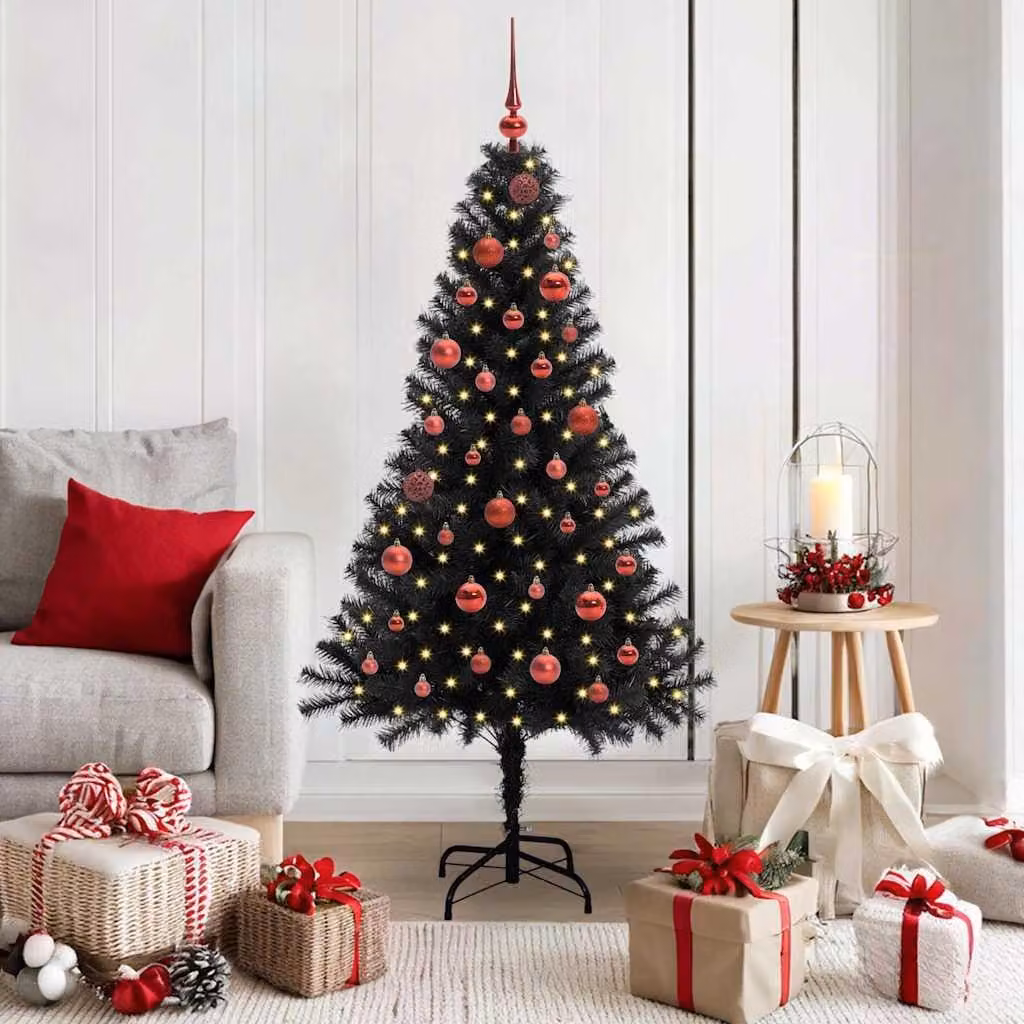 Maison Exclusive - Albero di Natale nero, 150 cm, in PVC