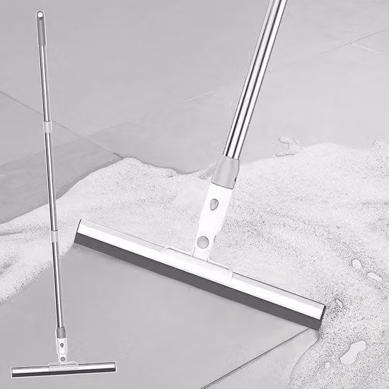 Soffione doccia con tubo in acciaio lungo, soffione con maniglia