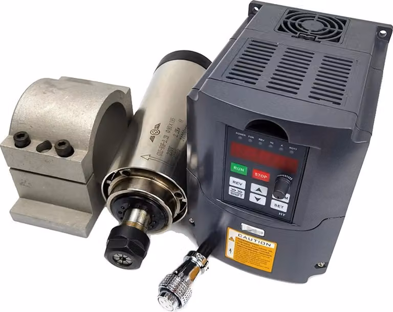 motore mandrino ER20 da 2,2 kW, raffreddato ad aria, velocità operativa precisa 10-24000 giri/min, set 2