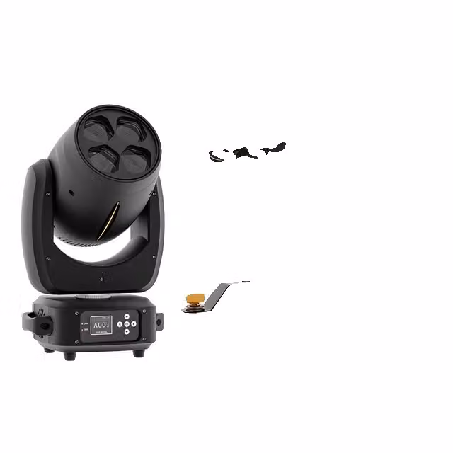 Lampada a testa mobile a LED, funzione zoom, miscelazione colori RGBW, 4x40w, spina UE