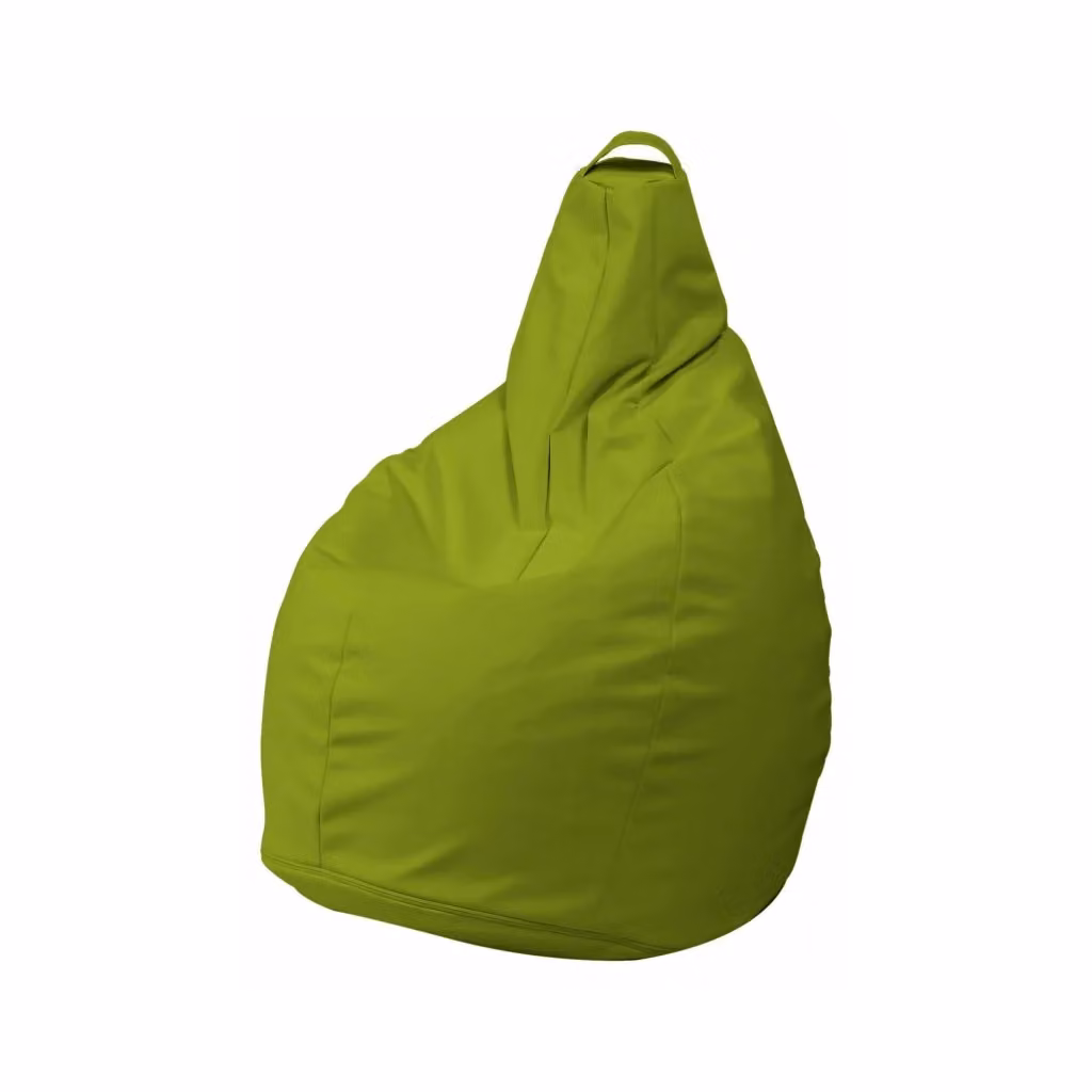 Pouf Aunter Talamo Italia, Poltrona sacco multiuso e poggiapiedi, Giallo, L 90 cm x P 90 cm x H 120 cm – 2