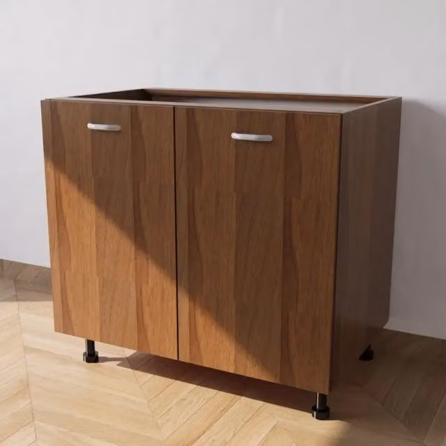 Calandrelli Base Cucina L 90 P 55,5 H 72 cm Noce 2 Ante