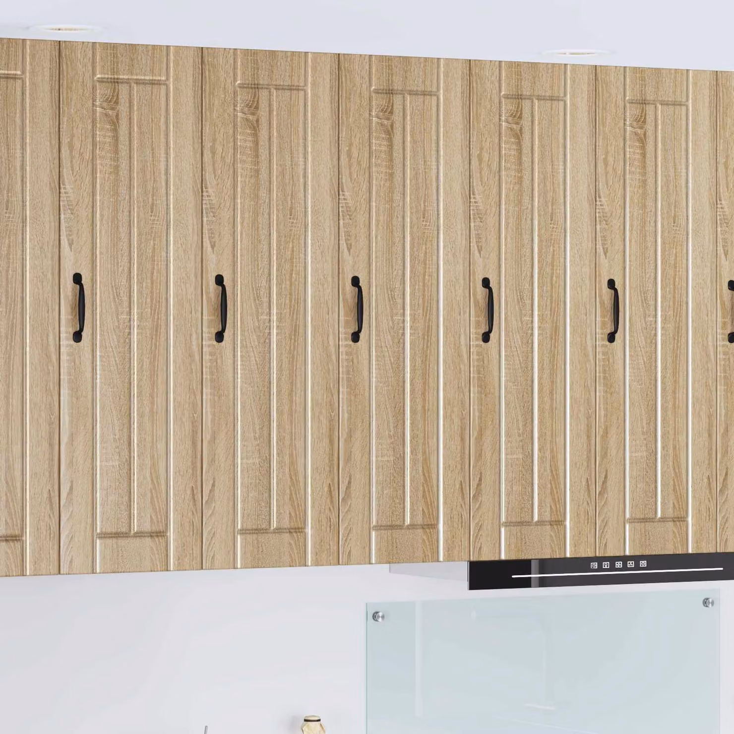 Armadietto a muro vidaXL LUCCA in legno Rovere Sonoma marrone L: 30 cm, P: 31 cm, H: 100 cm
