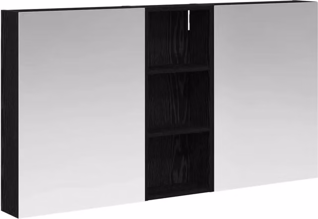 Set di Armadi da Bagno | Armadio da bagno con lo scaffale 3 pz 130 x 14,5 x 70 cm