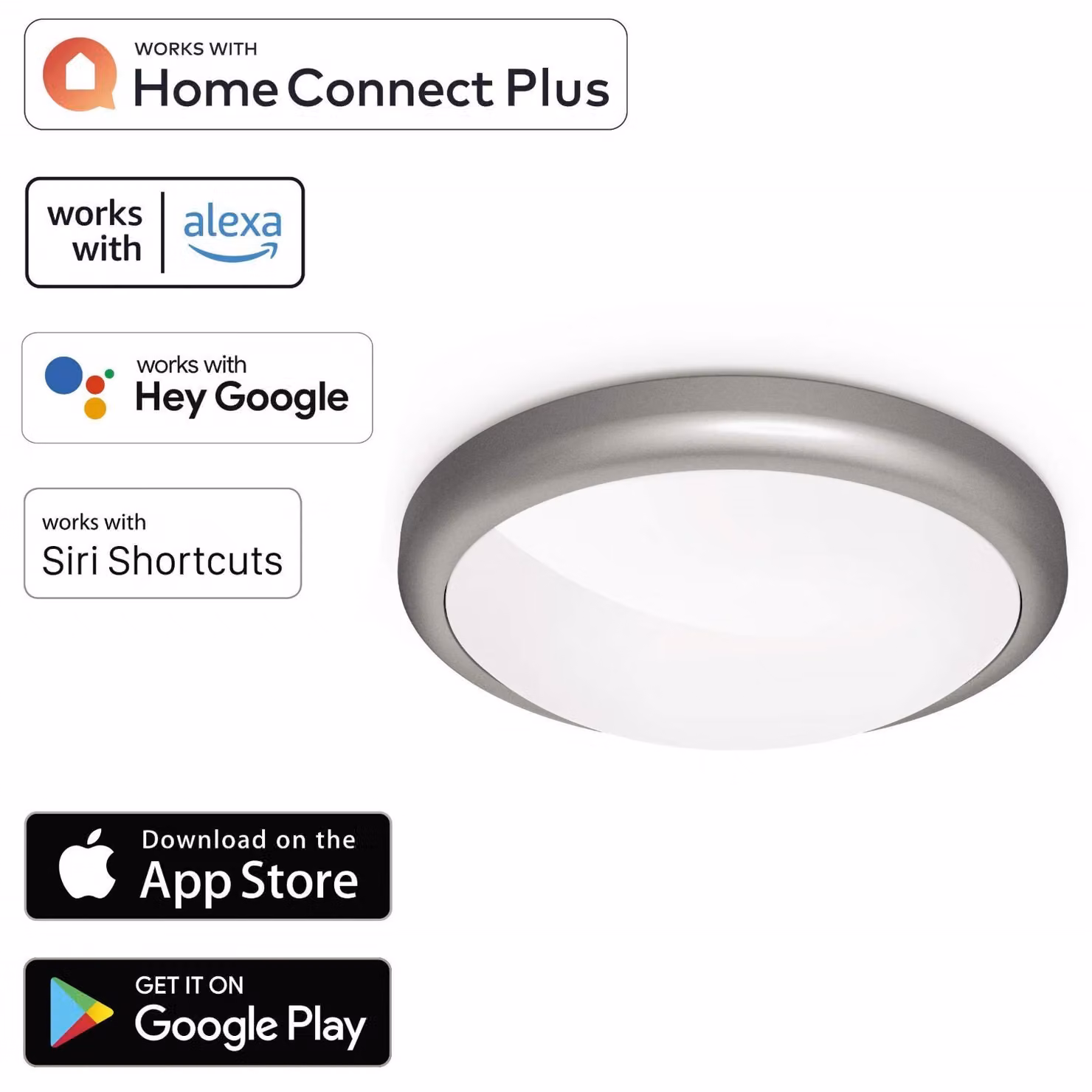 Plafoniera WiFi LED 18W/120W dimmerabile rotonda 33cm
