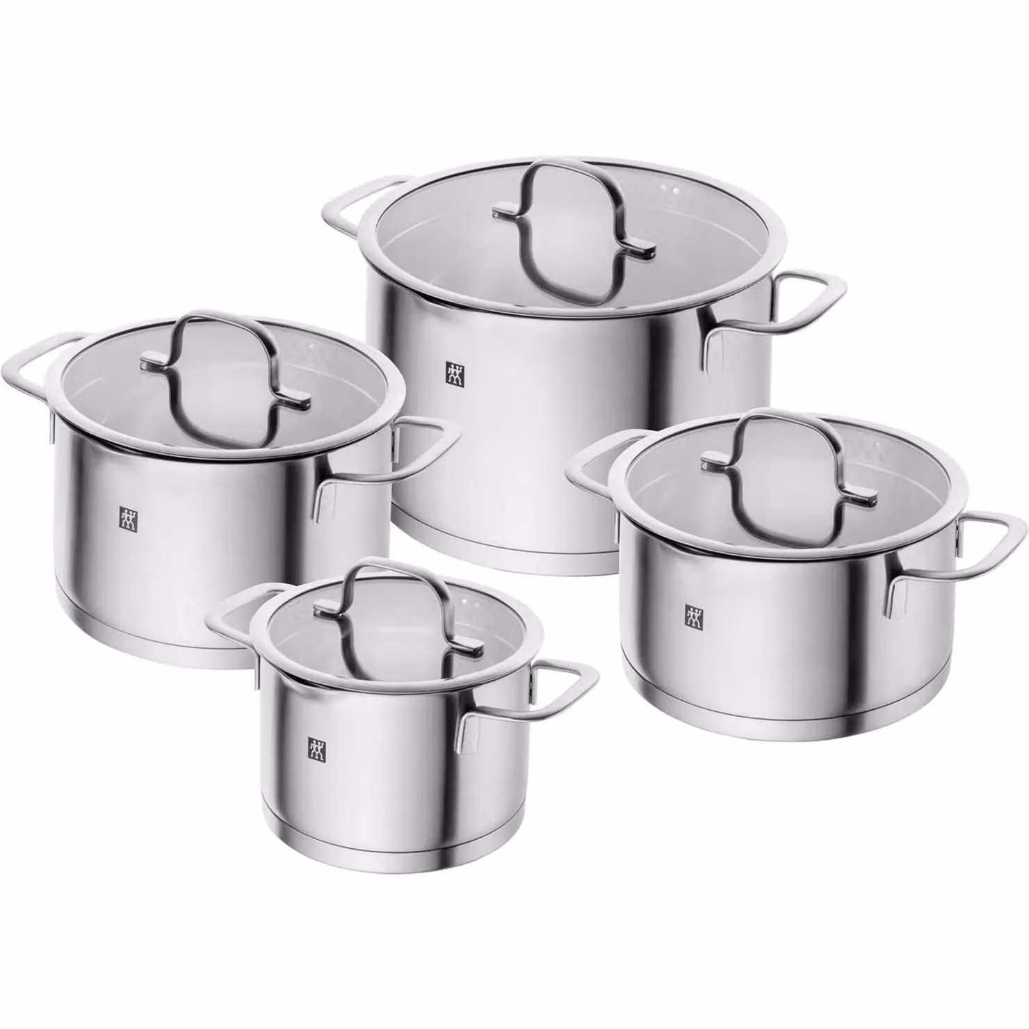 Set di 4 pentole Zwilling per induzione in acciaio inox - Linea TrueFlow