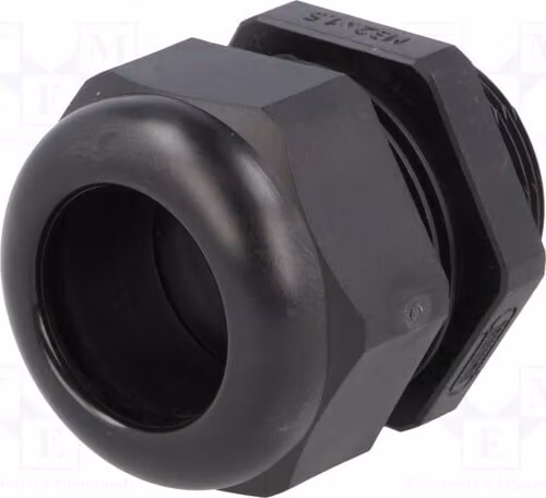 1 x Raccordo per cavo, grado di protezione IP68, modello 1.209.3201.50, filettatura M32, lunghezza 1,5 metri, materiale: plastica nera
