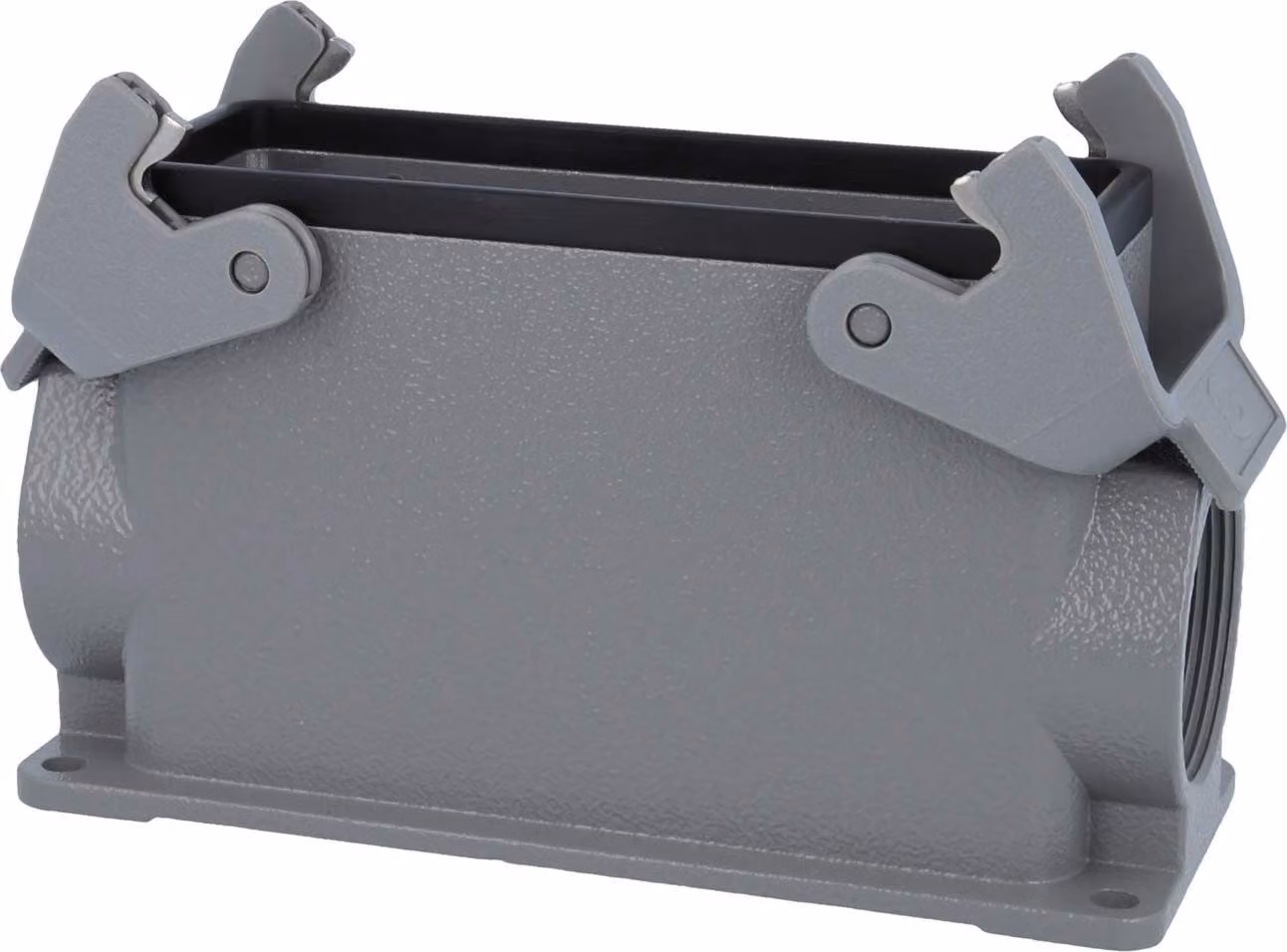 HARTING Han 24B Base alta, 2xPG29 uscita cavi laterale, con 2 staffe trasversali Vite PG29 Area di serraggio