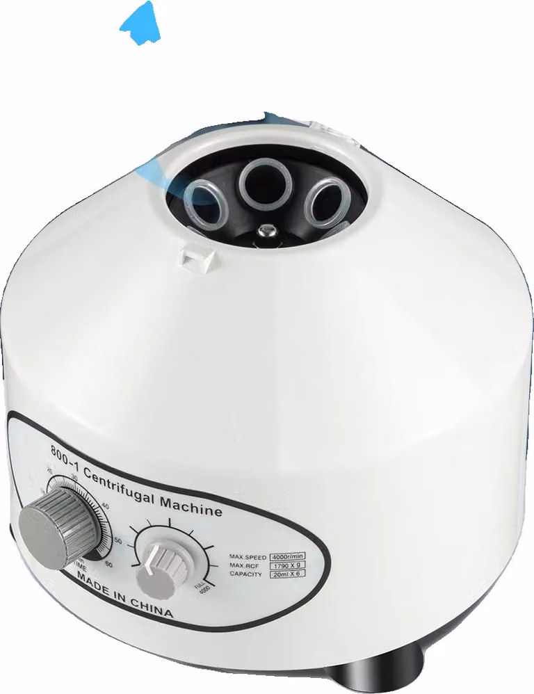 800-1 Centrifuga elettrica da laboratorio, velocità 4000 rpm, potenza 25W, capacità 6x20ml
