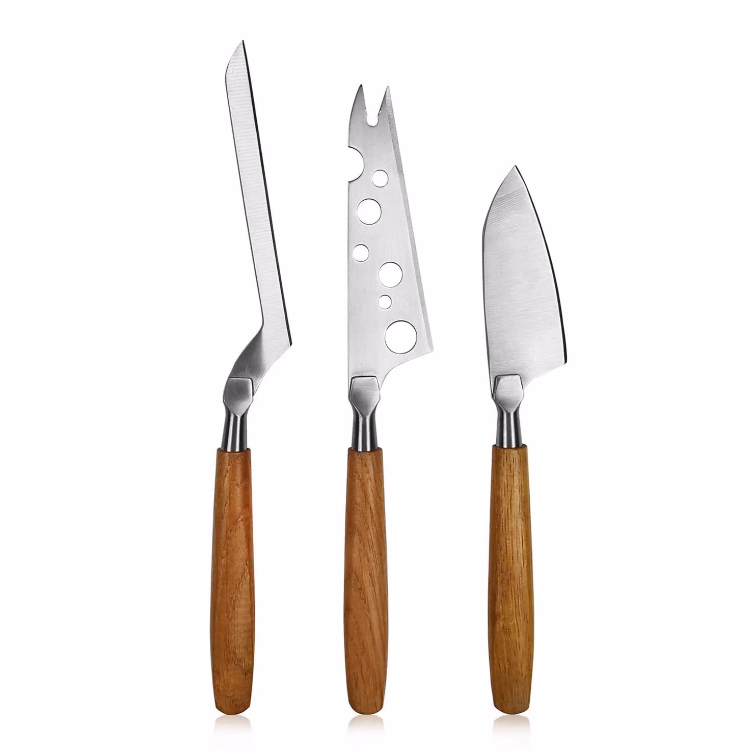 Set 3 Coltelli per formaggio Oslo in acciaio inox