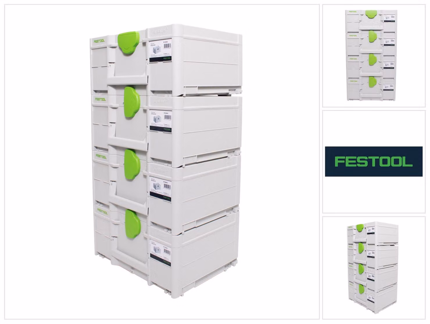 Festool Systainer Set 4x SYS3 M 187 ( 4x 204842 ) 15,9 litri 396x296x187mm Valigia portautensili collegabile