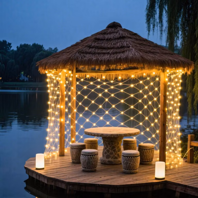 Ikodm, rete luminosa con 200 LED, dimensioni 2x2 metri, 8 modalità di illuminazione, ideale per decorazioni natalizie, matrimoni, feste, giardini, balconi, luce bianco caldo