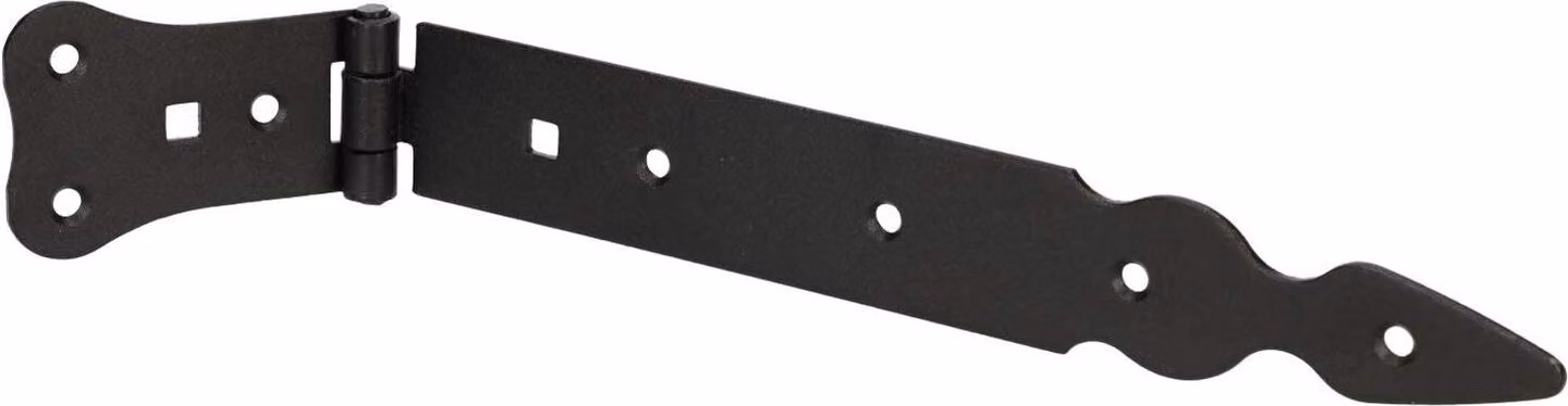 KOTARBAU Cerniera per persiana 250 mm Cerniera per cancello Cerniera per porta Cerniera a croce Cerniera per porta Cerniera Nero Acciaio inox Cerniera per cancello da giardino Ferramenta per l'edilizia Robusta