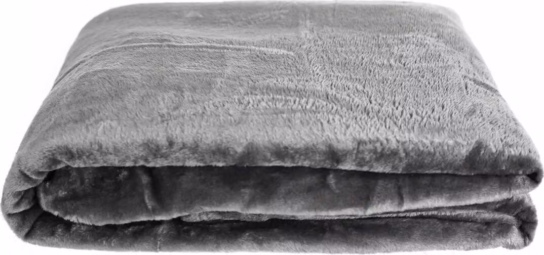 Coperta accogliente 220x240 cm coperta in pile poliestere copriletto antracite