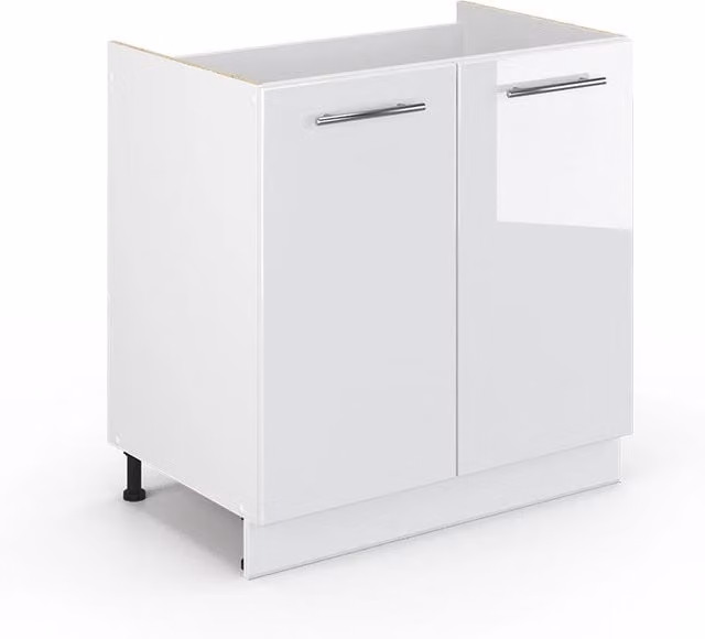 Mobile sottolavabo per bagno Fame-Line Vicco Bianco lucido L: 80 cm, H: 82 cm, senza piano di lavoro