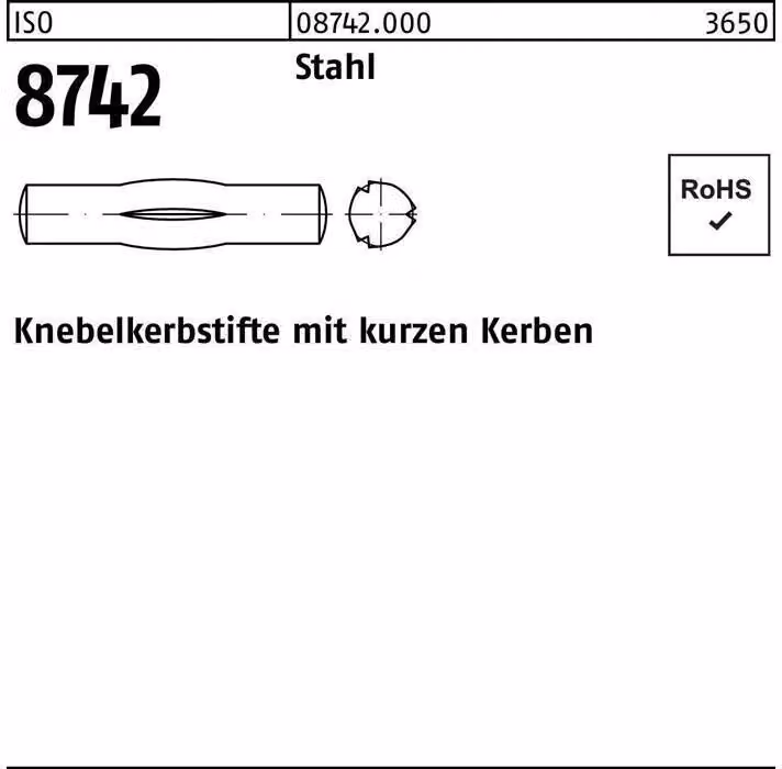 Perni Reyher ISO 8742 acciaio 5 x 50 087420000050050 (100 pezzi)