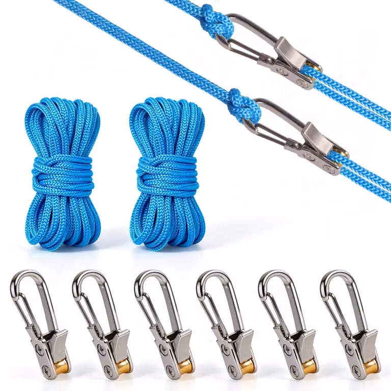 Tensionatore per corde con 6 ganci, ideale per uso esterno