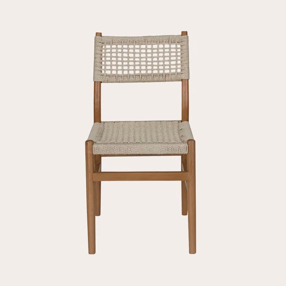 Sedia Amalfi Banak in faggio massiccio e corda beige per la tua sala da pranzo – 2