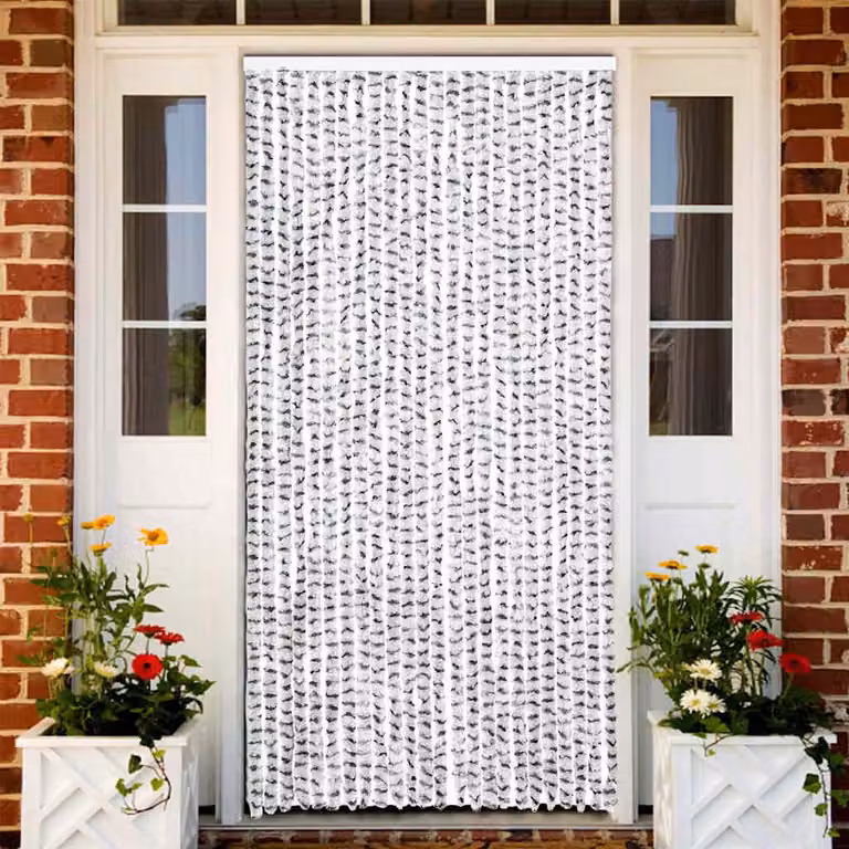 Zanzariera vidaXL in ciniglia e poliestere, opaca e termoisolante, Grigio, L: 100 cm, H: 220 cm
