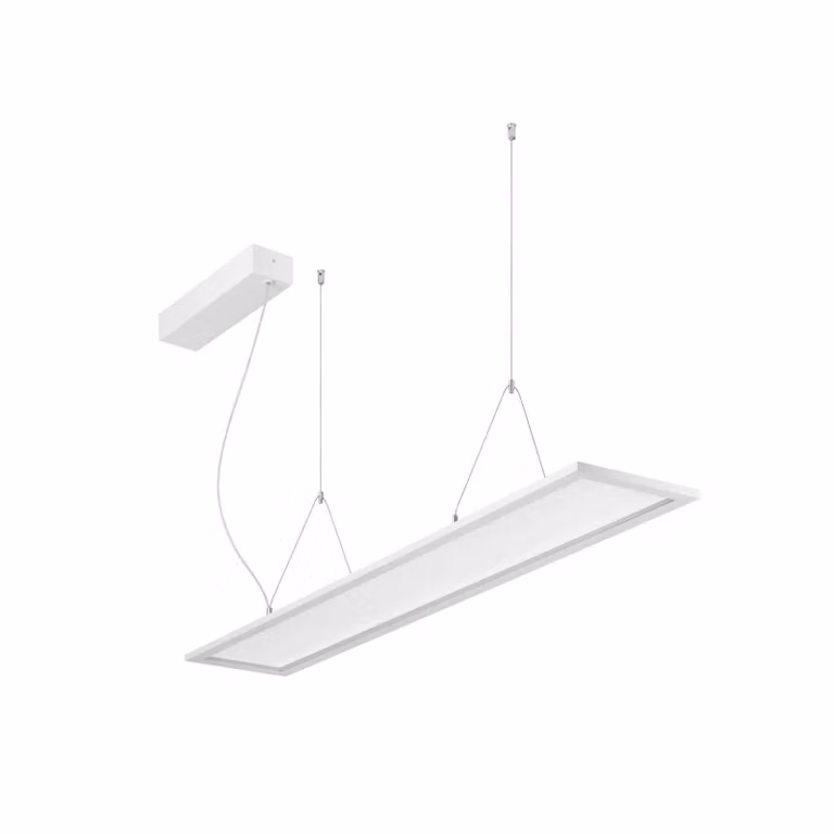 BRUMBERG Lampada a sospensione LED Adara 119,5 cm on/off 2CCT trasparente, Bianco / Opale, Studio / Ufficio, Alluminio, Lampada a sospensione