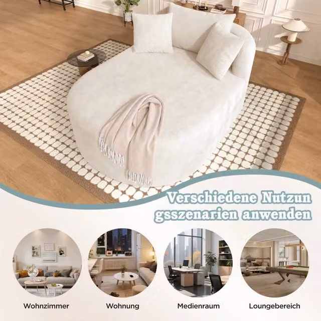 Poltrona Relax ¨C Minimal ¨C Tessuto Grigio Scuro 78x122x80cm per Soggiorno