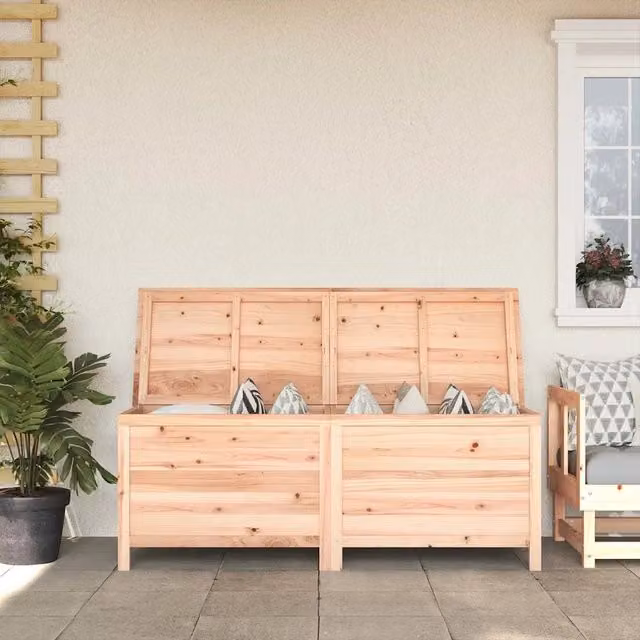 Contenitore da giardino vidaXL in legno massello di abete marrone L: 150 cm, P: 50 cm, H: 56,5 cm – 1
