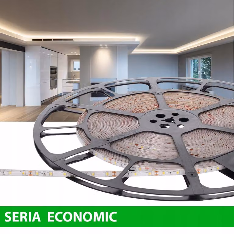 Striscia LED ermetica Prescot, luce bianco caldo, rotolo da 25 metri