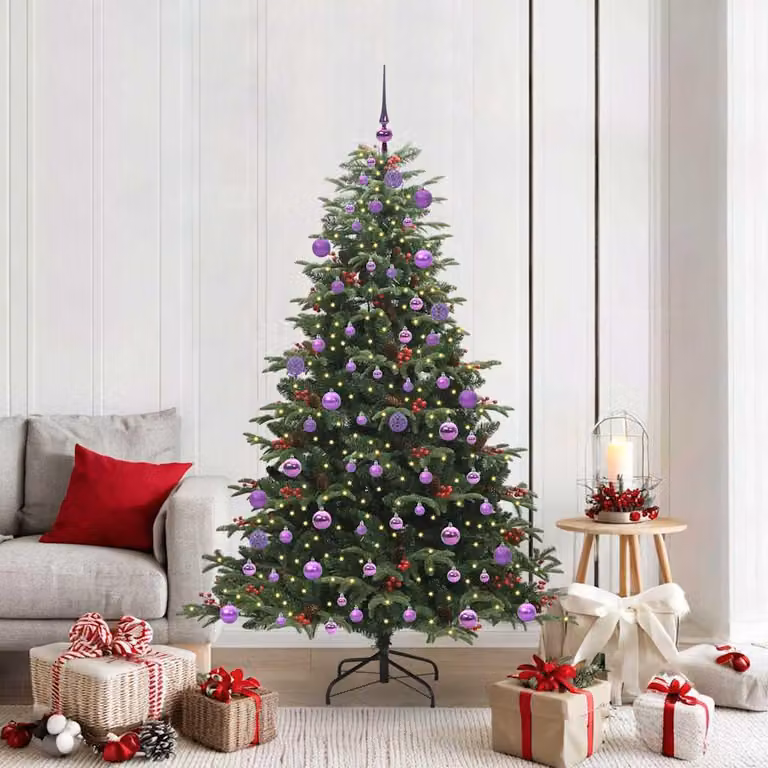 Maison Exclusive - Albero di Natale artificiale con 300 LED e supporto verde 180 cm