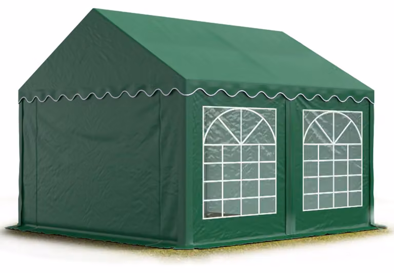 TOOLPORT Tendone per feste 3x4 m PVC verde scuro 100% impermeabile Tendone da esterno Tenda party