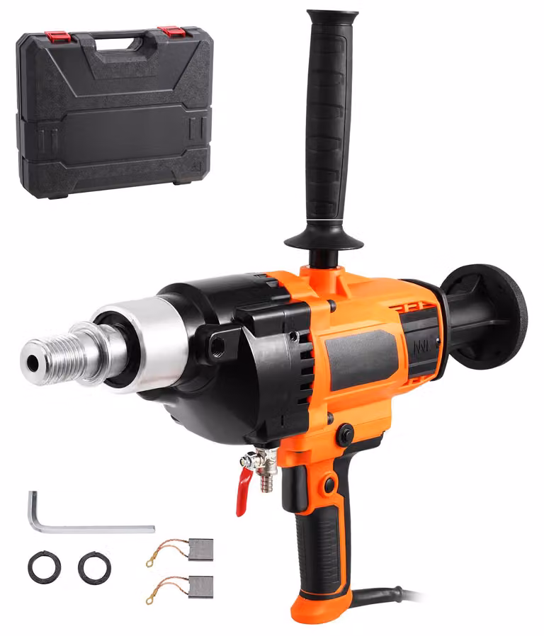 Trapano a nucleo da 2600 W - 180 mm - Motore brushless per foratura professionale del calcestruzzo e lavori di ristrutturazione