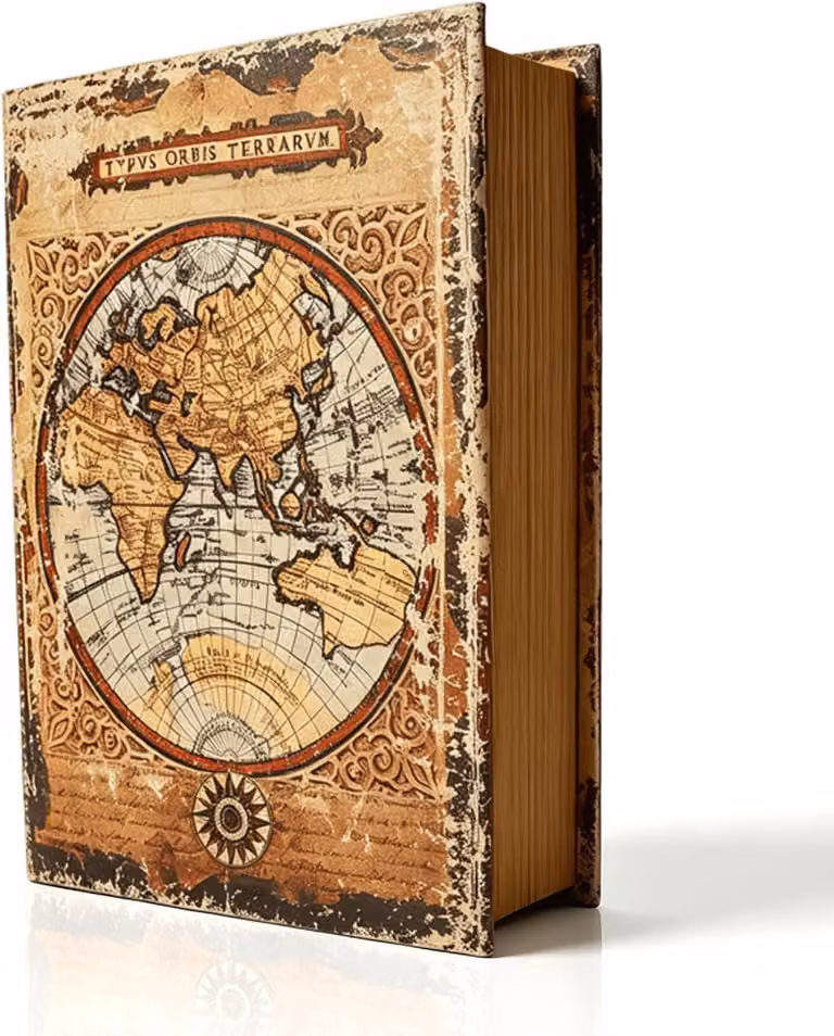Scatola decorativa a forma di libro - Contenitore in legno a forma di libro - Stile vintage - Con coperchio - Scatola portaoggetti