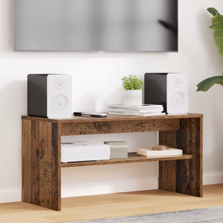 Mobile TV vidaXL moderno in legno marrone, L 80 cm x P 35 cm x H 40 cm