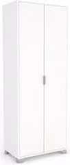 Armadio a 2 ante battenti Sarmog QUADRANTE Bianco neve opaco L: 70 cm