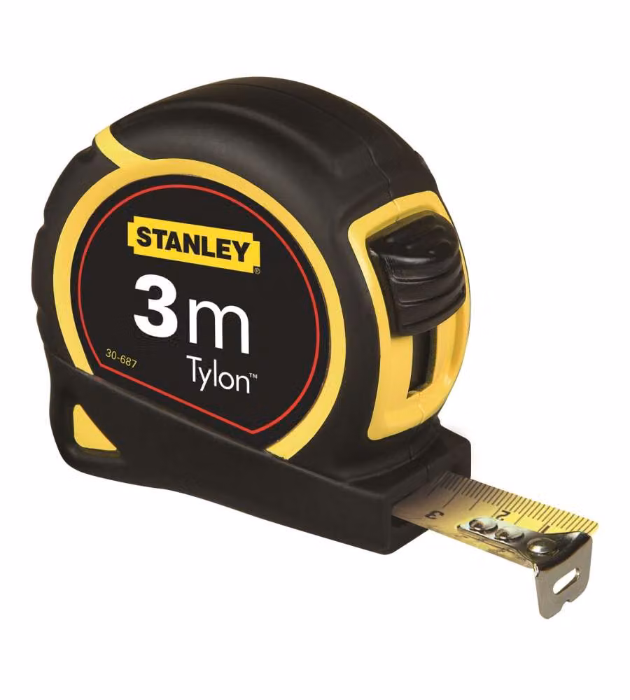 Flessometro Stanley Tylon con nastro da 3 m, colore giallo – 2